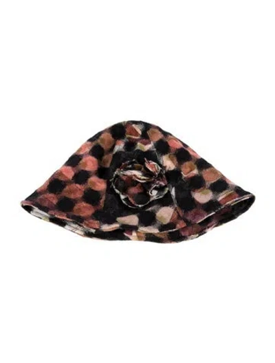 Pre-owned Pucci Wool Patterned Bucket Hat In Black