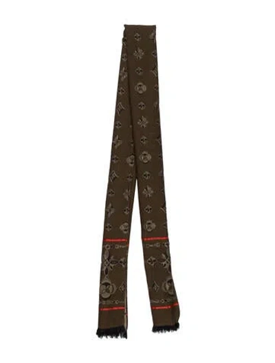 Pre-owned Pucci Wool Printed Scarf In Multi