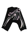 Pucci Embroidered Mohair Blend Oversize Sweater In Black