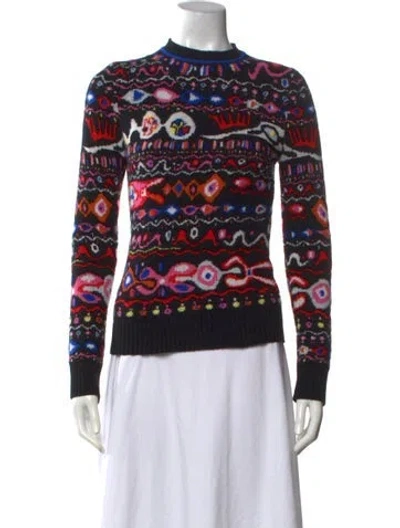 Pre-owned Pucci Wool Printed Sweater In Black