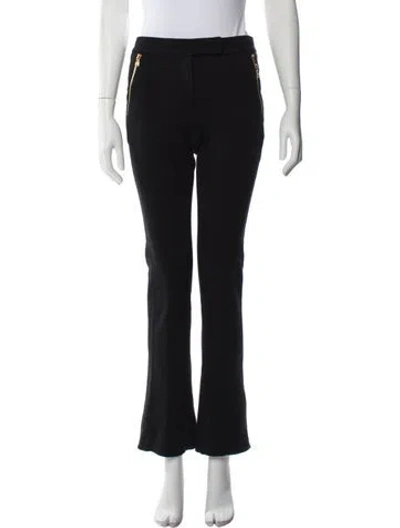 Pre-owned Pucci Wool Wide Leg Pants In Black