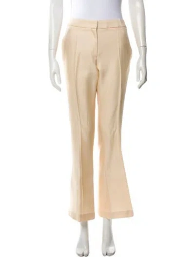 Pre-owned Pucci Wool Wide Leg Pants In Neutral