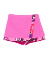 Pucci Wrap Patterned-detail Skort In Pink