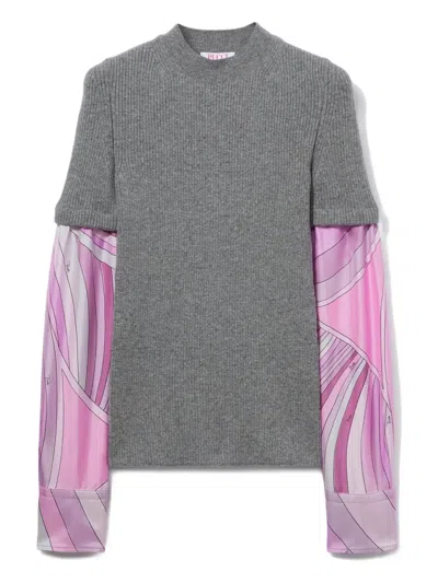Pucci X Camille Miceli Iride-print Sweater In Multi