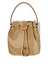 Pucci Yummy Drawstring Bucket Bag In Brown