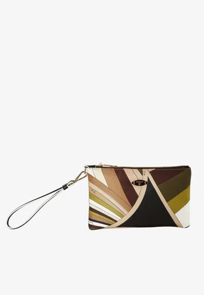 Pucci Yummy Iride Print Clutch In Multicolor