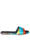 Pucci Yummy Multicolour Sandals In Blue