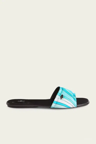 Pucci Yummy Sandals In Turquoise In Multi