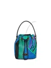 Pucci Striped Bucket Bag In Green