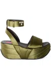 Pucci Ami Platform Sandals In Green