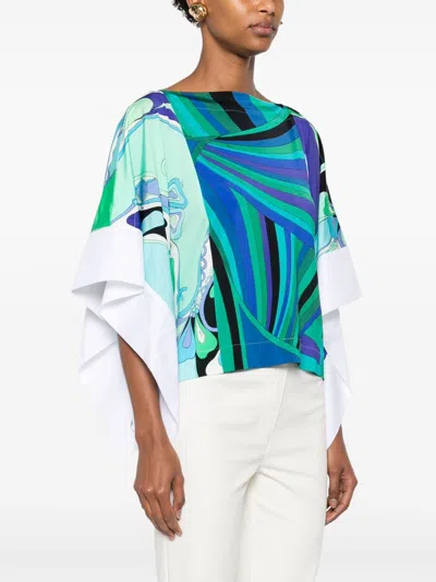 Pucci Printed Kaftan Top. In Multi