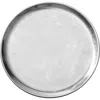 Puebco Aluminum Round Tray In Silver