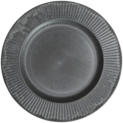 Puebco Decoration Tray In Grey Circle Pleat