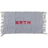 Puebco Handloomed Recycle Yarn Bath Mat In Light Grey