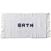 Puebco Handloomed Recycle Yarn Bath Mat In White