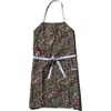 Puebco Handprinted Adult Apron In Paisley