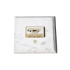 Puebco Marble Pedestal In White