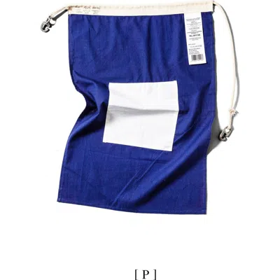 Puebco Ocean Signal Flag Apron P In Blue