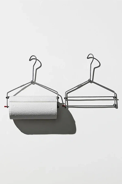 Puebco Paper Towel Hanger In Silver At Urban Outfitters In Black