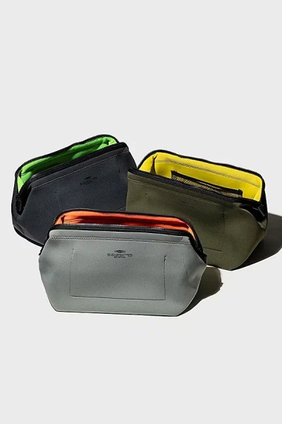 Puebco Reclaimed Neoprene Pouch In Light Grey/orange