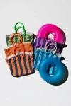Puebco Recycled Terrycloth Striped Pool Bag In Purple, Women's At Urban Outfitters In Multi