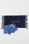 Puebco Recycled Yarn Bath Mat In Navy At Urban Outfitters In Blue