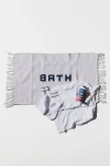 Puebco Recycled Yarn Bath Mat In White At Urban Outfitters In Gray
