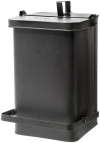 Puebco Step Trash Can In Black