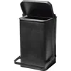 Puebco Step Trash Can In Black