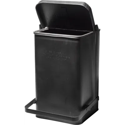 Puebco Step Trash Can In Black