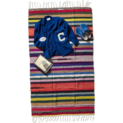 Puebco Surplus Yarn Rug Striped Rug In Multi