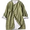 Puebco Terry Bathrobe In Green