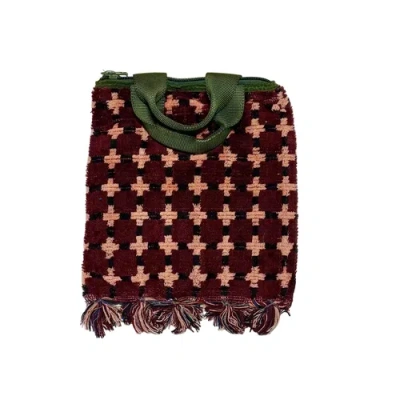 Puebco Truck Seat Fabric Tote In Burgundy