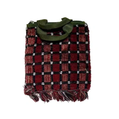 Puebco Truck Seat Fabric Tote In Burgundy