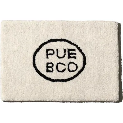Puebco Tufted Mat / Logo In White