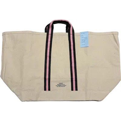 Puebco Vacation College Tote Bag In Brown