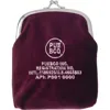Puebco Velvet Frame Pouch In Burgundy