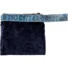 Puebco Vintage Sling Belt Pouch In Navy Blue