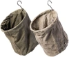 Puebco Vintage Tent Fabric Hook Basket In Olive
