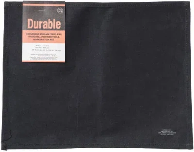 Puebco Waxed Cotton Placemat In Black