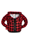 Puffin The Lumberjack Bottle Holder In Red