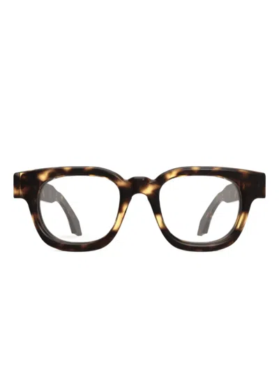 Pugnale Funky Geometric Glasses In Brown