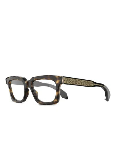 Pugnale Instinct Geometric Glasses In Brown
