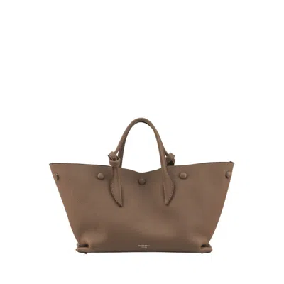 Pugnetti Parma Women's Neutrals Bell Bag M - Taupe In Black
