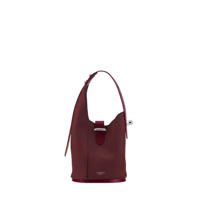 Pugnetti Parma Women's Red Baby Bag Steel - Wine In Burgundy