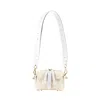 Pugnetti Parma Women's White Micro Lift Bag Gold - Butter In White