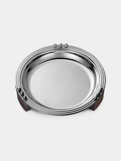 Puiforcat Etchéa 1937 Silver-plated Round Vide Poche