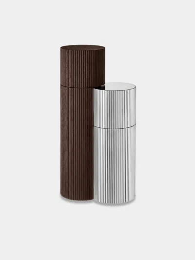 Puiforcat Granville Silver-plated And Walnut Salt And Pepper Mills  Abask Luxury Gift In Brown