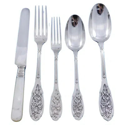 Pre-owned Puiforcat Moderne By  French Sterling Silver Flatware Set Service 59 Pieces Total
