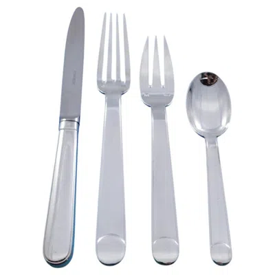 Pre-owned Puiforcat Normandie By  Silverplate Flatware Set For 12 Service 60 Pieces